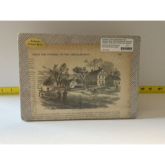 Antique Military Newspaper Engravings Original Rare 1800s Nelson House Civil War - Picture 2 of 4